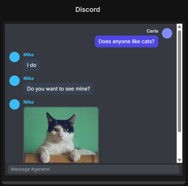 Discord demo on mobile